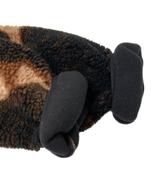 SUPREME（シュプリーム）Supreme (シュプリーム) THE NORTH FACE (ザ ノース フェイス) Bleached Denim Print Fleece Jacket ブラウン サイズ:Sの古着・服飾アイテム