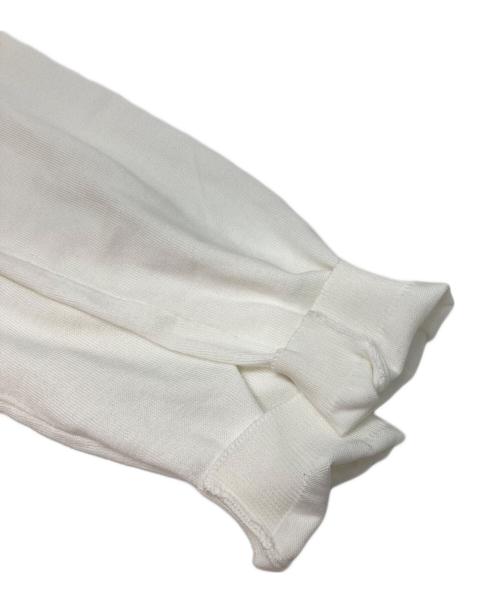 GRAN SASSO（グランサッソ）GRAN SASSO (グランサッソ) 12ゲージソフトコットンクルーネックニット ホワイト サイズ:不明(実寸参照)の古着・服飾アイテム