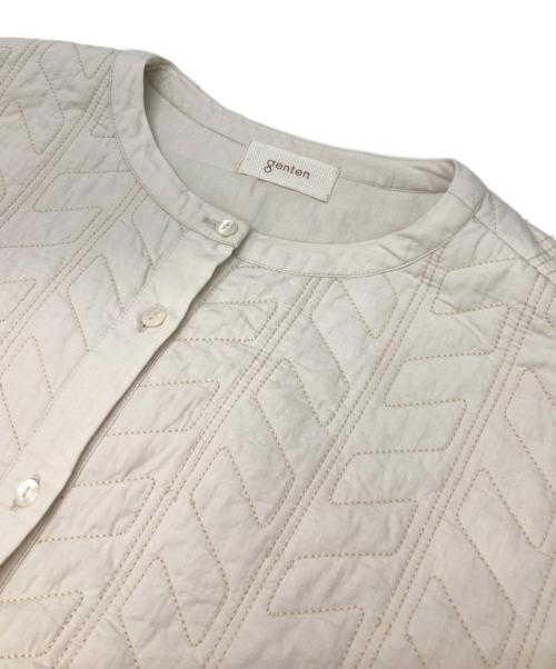 genten（ゲンテン）genten (ゲンテン) ドッキングチュニック アイボリー サイズ:40の古着・服飾アイテム