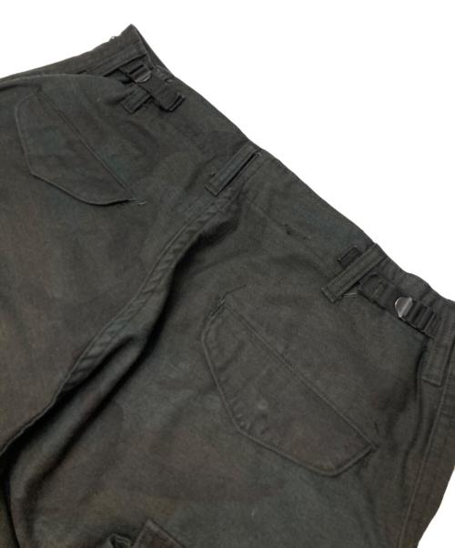 US ARMY（ユーエスアーミー）US ARMY (ユーエスアーミー) 後染めM65パンツ ブラック サイズ:不明(実寸参照)の古着・服飾アイテム