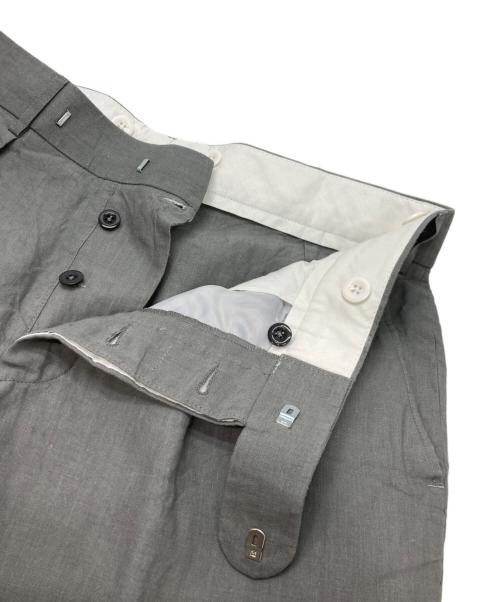 CORDINGS（コーディングス）CORDINGS (コーディングス) リネントラウザーズ グレー サイズ:W34の古着・服飾アイテム