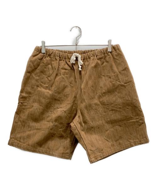 kenneth field（ケネスフィールド）kenneth field (ケネスフィールド) BEAMS PLUS (ビームスプラス) EZ SHORTS KAKISHIBU DENIM ブラウン サイズ:Mの古着・服飾アイテム
