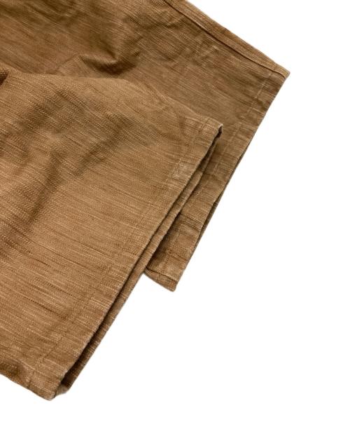 kenneth field（ケネスフィールド）kenneth field (ケネスフィールド) BEAMS PLUS (ビームスプラス) EZ SHORTS KAKISHIBU DENIM ブラウン サイズ:Mの古着・服飾アイテム