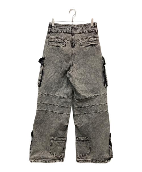 peoplestyle（ピープルスタイル）peoplestyle (ピープルスタイル) デニムカーゴパンツ グレー サイズ:Lの古着・服飾アイテム