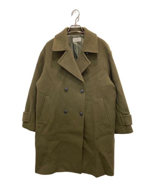 JOURNAL STANDARD relume（ジャーナルスタンダード レリューム）JOURNAL STANDARD relume (ジャーナルスタンダード レリューム) ピュアラムロングコクーンコート オリーブ サイズ:36の古着・服飾アイテム