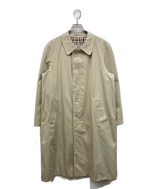 Aquascutum（アクアスキュータム）Aquascutum (アクアスキュータム) ステンカラーコート ベージュ サイズ:不明（実寸参照）の古着・服飾アイテム