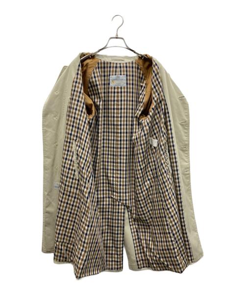 Aquascutum（アクアスキュータム）Aquascutum (アクアスキュータム) ステンカラーコート ベージュ サイズ:不明（実寸参照）の古着・服飾アイテム