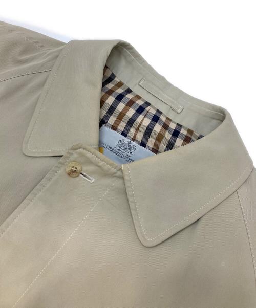 Aquascutum（アクアスキュータム）Aquascutum (アクアスキュータム) ステンカラーコート ベージュ サイズ:不明（実寸参照）の古着・服飾アイテム