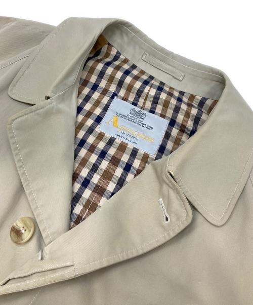 Aquascutum（アクアスキュータム）Aquascutum (アクアスキュータム) ステンカラーコート ベージュ サイズ:不明（実寸参照）の古着・服飾アイテム