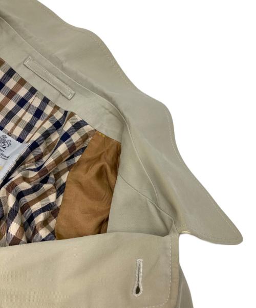 Aquascutum（アクアスキュータム）Aquascutum (アクアスキュータム) ステンカラーコート ベージュ サイズ:不明（実寸参照）の古着・服飾アイテム