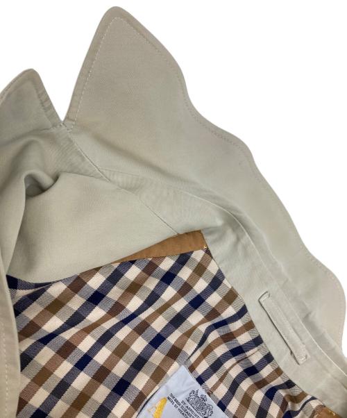 Aquascutum（アクアスキュータム）Aquascutum (アクアスキュータム) ステンカラーコート ベージュ サイズ:不明（実寸参照）の古着・服飾アイテム