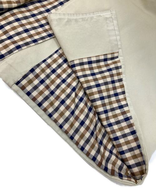 Aquascutum（アクアスキュータム）Aquascutum (アクアスキュータム) ステンカラーコート ベージュ サイズ:不明（実寸参照）の古着・服飾アイテム