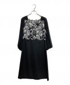 CHRISCELINクリスセリーン）の古着「ブラウスワンピース」｜ブラック