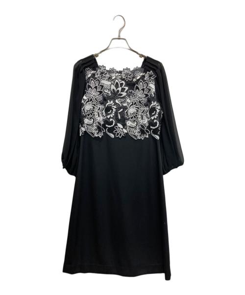 CHRISCELIN（クリスセリーン）CHRISCELIN (クリスセリーン) ブラウスワンピース ブラック サイズ:38 未使用品の古着・服飾アイテム