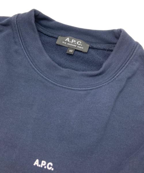 A.P.C.（アーペーセー）A.P.C. (アーペーセー) ミニロゴスウェット ネイビー サイズ:XSの古着・服飾アイテム