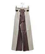 UNITED TOKYOユナイテッドトーキョー）の古着「インタックバイカラーパンツ」｜ベージュ