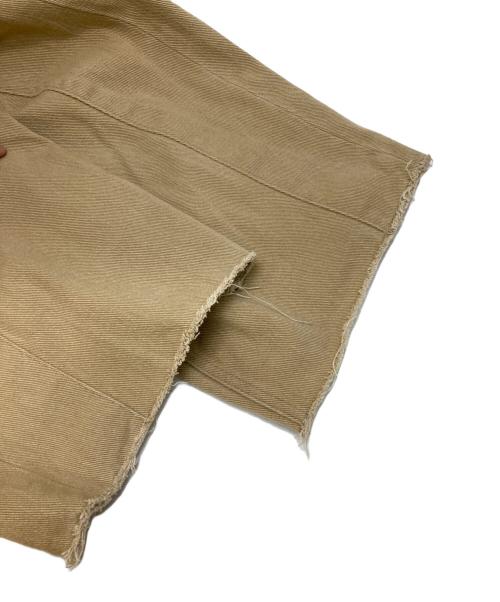 Q.anos（キュアノス）Q.anos (キュアノス) カーブデニムパンツ ブラウン サイズ:TMの古着・服飾アイテム