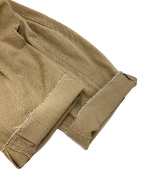 Q.anos（キュアノス）Q.anos (キュアノス) カーブデニムパンツ ブラウン サイズ:TMの古着・服飾アイテム