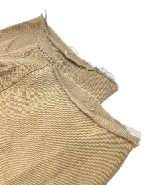 Q.anos（キュアノス）Q.anos (キュアノス) カーブデニムパンツ ブラウン サイズ:TMの古着・服飾アイテム