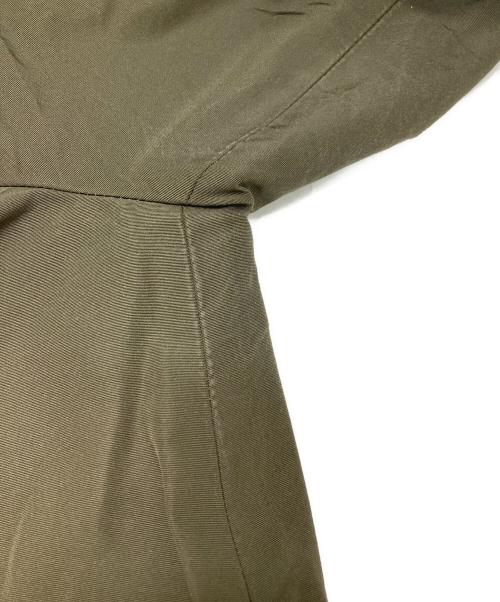 JIL SANDER NAVY（ジルサンダー ネイビー）JIL SANDER NAVY (ジルサンダー ネイビー) アシンメトリーフーデッドジャケット カーキ サイズ:38の古着・服飾アイテム