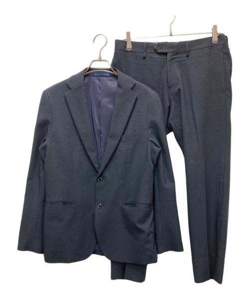 MEN's MELROSE（メンズメルローズ）MEN's MELROSE (メンズメルローズ) 2WAYストレッチグレンチェックスーツ ネイビー サイズ:SIZE3の古着・服飾アイテム