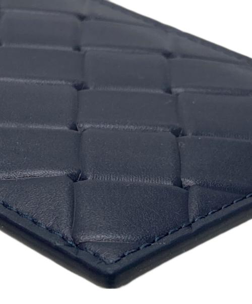 BOTTEGA VENETA（ボッテガベネタ）BOTTEGA VENETA (ボッテガベネタ) イントレチャート スタンプ バッジホルダー ネイビーの古着・服飾アイテム