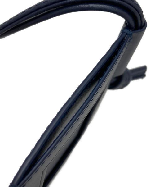 BOTTEGA VENETA（ボッテガベネタ）BOTTEGA VENETA (ボッテガベネタ) イントレチャート スタンプ バッジホルダー ネイビーの古着・服飾アイテム