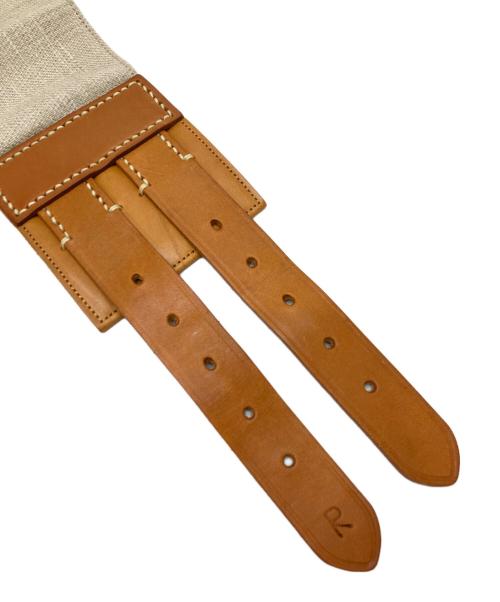 45R（フォーティファイブ・アール）45R (フォーティファイブ・アール) ベルト ベージュ×ブラウン サイズ:-の古着・服飾アイテム