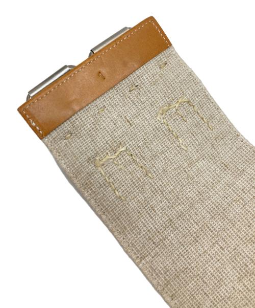 45R（フォーティファイブ・アール）45R (フォーティファイブ・アール) ベルト ベージュ×ブラウン サイズ:-の古着・服飾アイテム