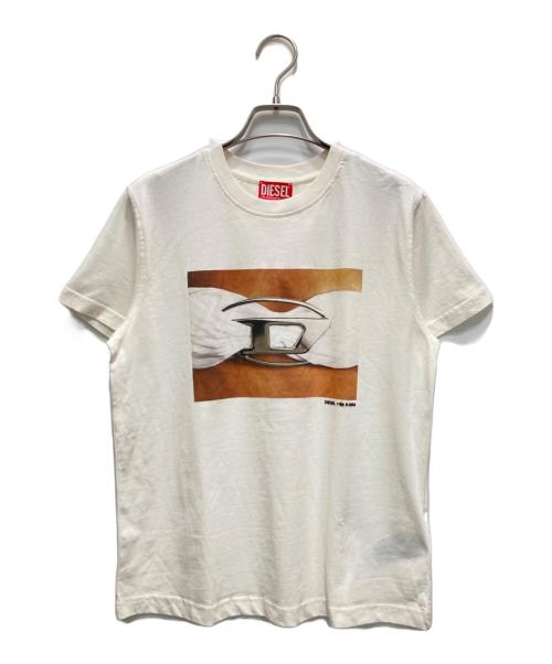 DIESEL（ディーゼル）DIESEL (ディーゼル) Tシャツ T-REGS-N3 ホワイト サイズ:Sの古着・服飾アイテム