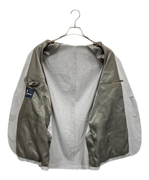 Aquascutum（アクアスキュータム）Aquascutum (アクアスキュータム) TEC.3 Knit Seersucker Jacket グレー サイズ:40の古着・服飾アイテム