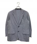 Aquascutumアクアスキュータム）の古着「TEC.3 Knit Seersucker Jacket」｜ネイビー