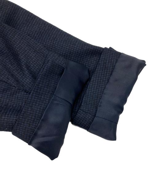 Aquascutum（アクアスキュータム）Aquascutum (アクアスキュータム) TEC.3 Knit Houndstooth Jacket ネイビー サイズ:40の古着・服飾アイテム