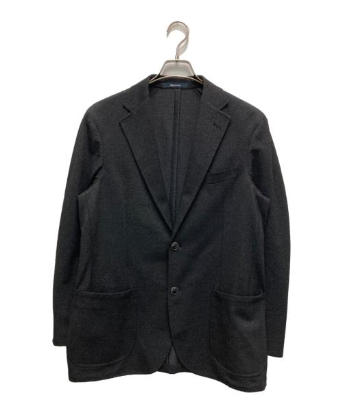 Aquascutum（アクアスキュータム）Aquascutum (アクアスキュータム) TEC.3 Black Knit Denim Jacket / TEC.3ブラックニットデニムジャケット ブラック サイズ:40の古着・服飾アイテム