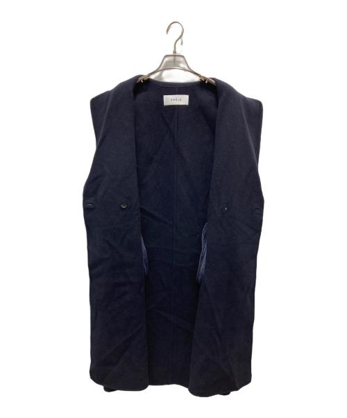 SOEJU（ソージュ）SOEJU (ソージュ) ウールリバーロングジレ ネイビー サイズ:不明(実寸参照)の古着・服飾アイテム