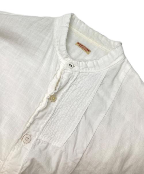 KAPITAL（キャピタル）KAPITAL (キャピタル) 綿×リネン パッチワークカトマンズシャツ ホワイト サイズ:2の古着・服飾アイテム