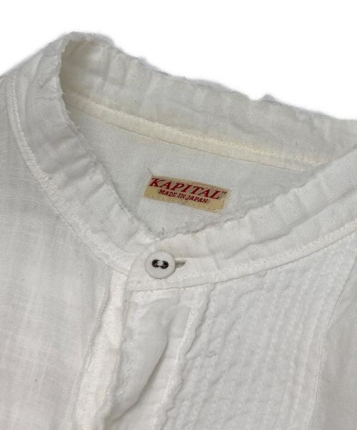 KAPITAL（キャピタル）KAPITAL (キャピタル) 綿×リネン パッチワークカトマンズシャツ ホワイト サイズ:2の古着・服飾アイテム