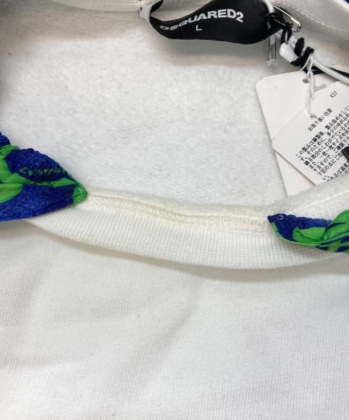 DSQUARED2（ディースクエアード）DSQUARED2 (ディースクエアード) K-way (ケイウェイ) パーカー ホワイト サイズ:Lの古着・服飾アイテム