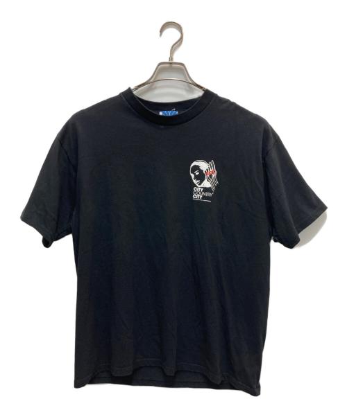 city country city（シティーカントリーシティー）city country city (シティーカントリーシティー) BEAUTY&YOUTH (ビューティーアンドユース) 別注プリントTシャツ ブラック サイズ:Mの古着・服飾アイテム