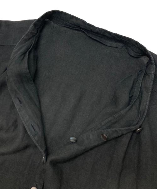 nest Robe（ネストローブ）nest Robe (ネストローブ) リネンYネックドレス ブラック サイズ:FREEの古着・服飾アイテム