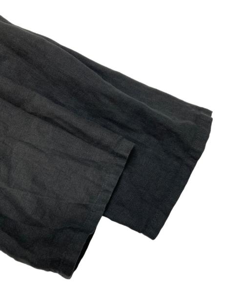 nest Robe（ネストローブ）nest Robe (ネストローブ) リネンYネックドレス ブラック サイズ:FREEの古着・服飾アイテム