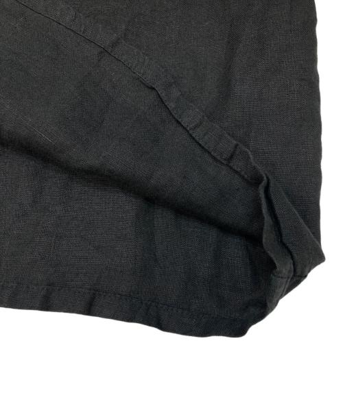 nest Robe（ネストローブ）nest Robe (ネストローブ) リネンYネックドレス ブラック サイズ:FREEの古着・服飾アイテム
