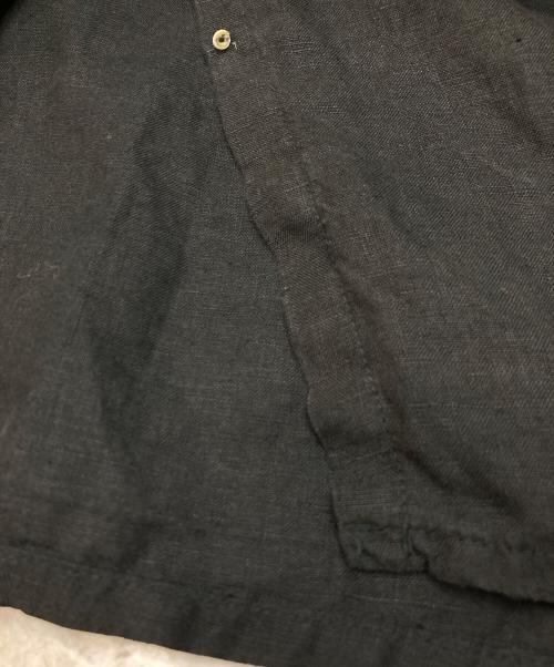 nest Robe（ネストローブ）nest Robe (ネストローブ) リネンYネックドレス ブラック サイズ:FREEの古着・服飾アイテム