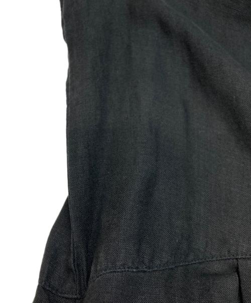 nest Robe（ネストローブ）nest Robe (ネストローブ) リネンYネックドレス ブラック サイズ:FREEの古着・服飾アイテム