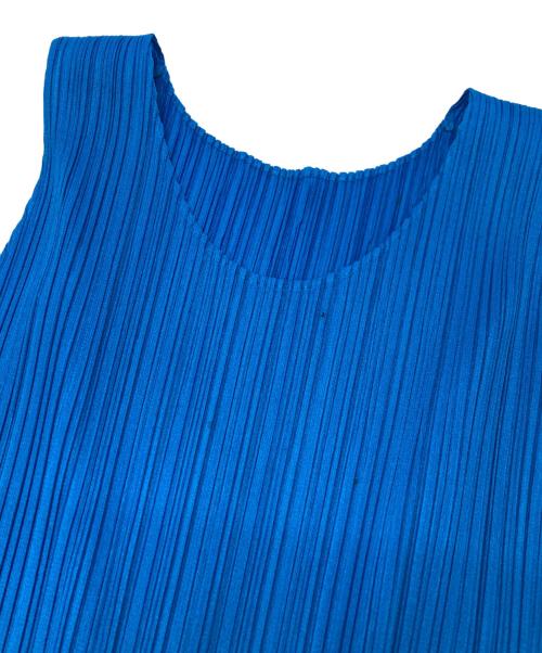 PLEATS PLEASE（プリーツプリーズ）PLEATS PLEASE (プリーツプリーズ) ノースリーブワンピース ブルー サイズ:4の古着・服飾アイテム