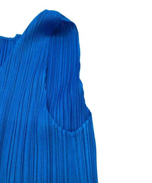 PLEATS PLEASE（プリーツプリーズ）PLEATS PLEASE (プリーツプリーズ) ノースリーブワンピース ブルー サイズ:4の古着・服飾アイテム