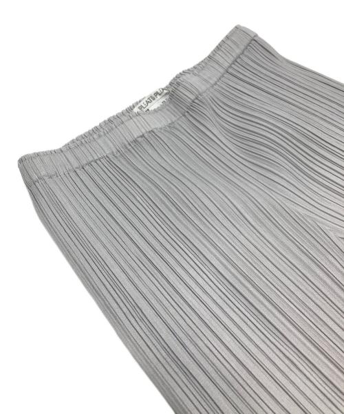 PLEATS PLEASE（プリーツプリーズ）PLEATS PLEASE (プリーツプリーズ) ストレートプリーツパンツ ライトグレー サイズ:2の古着・服飾アイテム