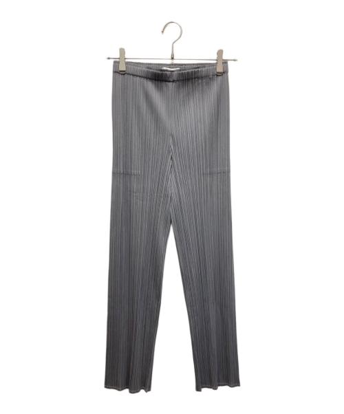 PLEATS PLEASE（プリーツプリーズ）PLEATS PLEASE (プリーツプリーズ) ストレートプリーツパンツ グレー サイズ:2の古着・服飾アイテム