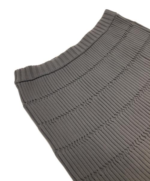 PLEATS PLEASE（プリーツプリーズ）PLEATS PLEASE (プリーツプリーズ) JIGGLY KNITスカート　/ ジグリーニットスカート ブラウン サイズ:freeの古着・服飾アイテム