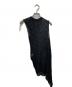 ISSEY MIYAKE (イッセイミヤケ) アシンメトリーノースリーブニット ブラック サイズ:2：7000円